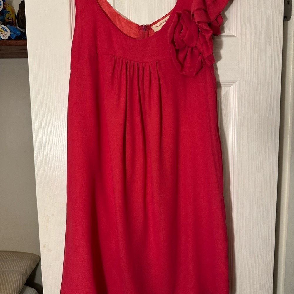Fashion Spy Hot Pink Ruffled Blouse - Picture 1 of 5